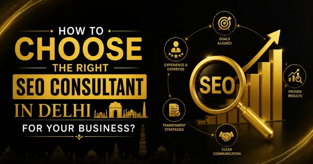 How to Choose the Right SEO Consultant in Delhi for Your Business?