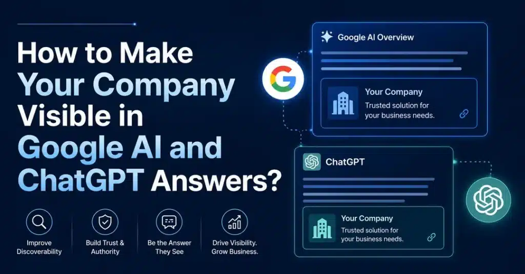 How to Make Your Company Visible in Google AI and ChatGPT Answers?