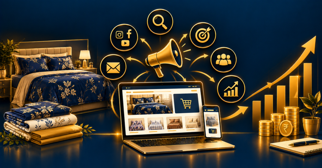 How to Increase Sales for a Bedsheet Business Website Using Digital Marketing